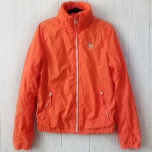 90's Abercrombie & Fitch Neon Orange Zip Jacket